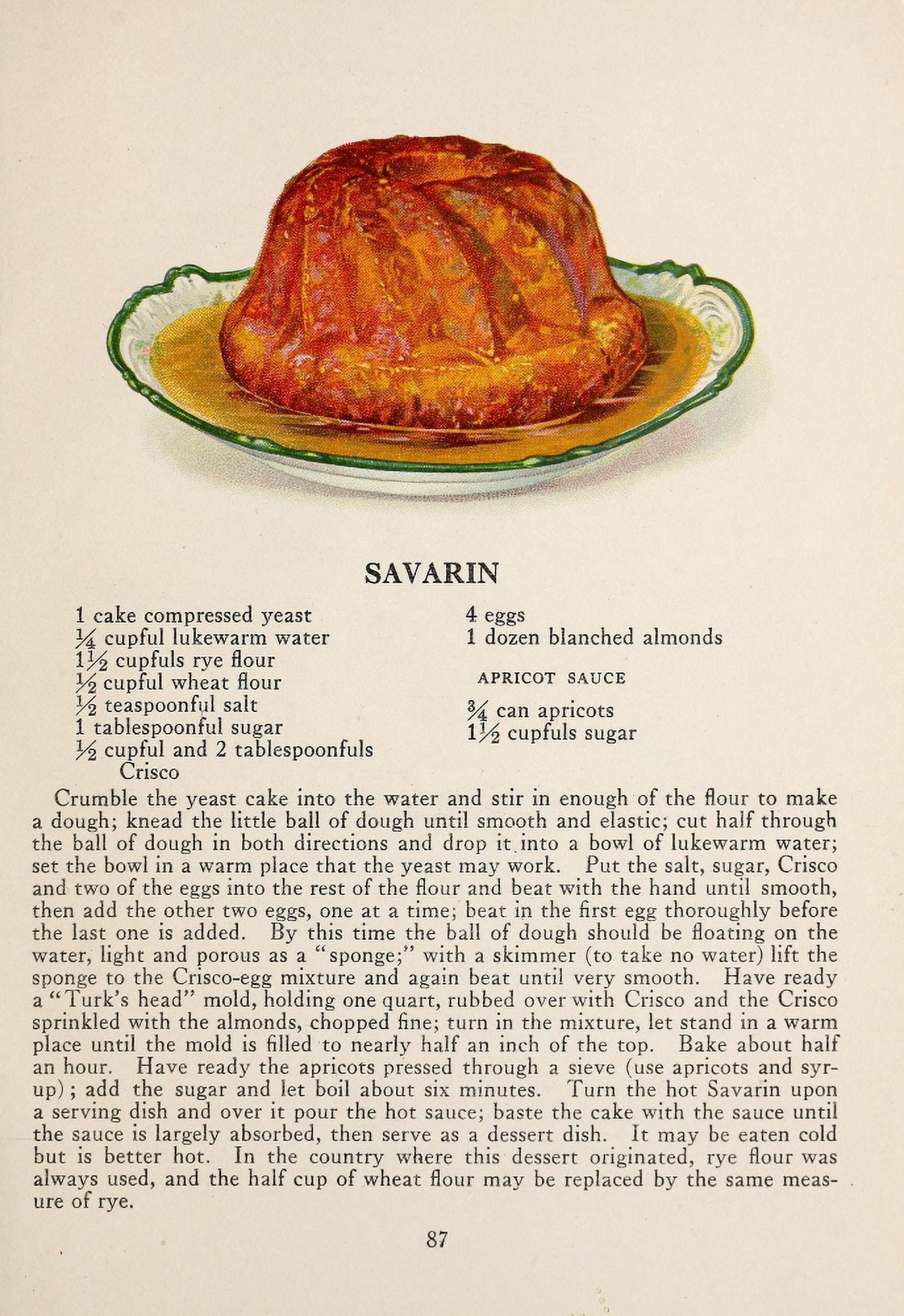 Posterazzi War Time Recipes 1918 Savarin Canvas Art - Janet McKenzie Hill (24 x 36)
