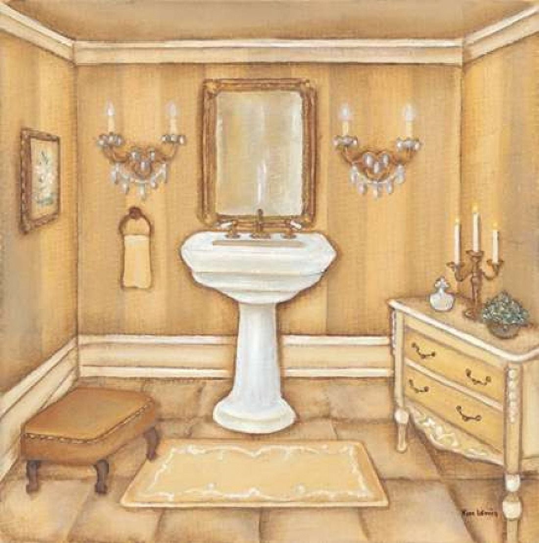 Posterazzi Warm Bath II Canvas Art - Kim Lewis (24 x 24)