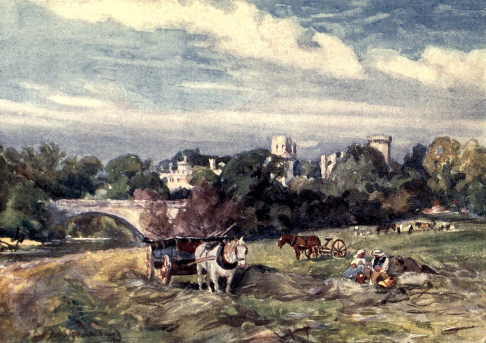 Posterazzi Warwick Castle Canvas Art - F Whitehead (24 x 36)