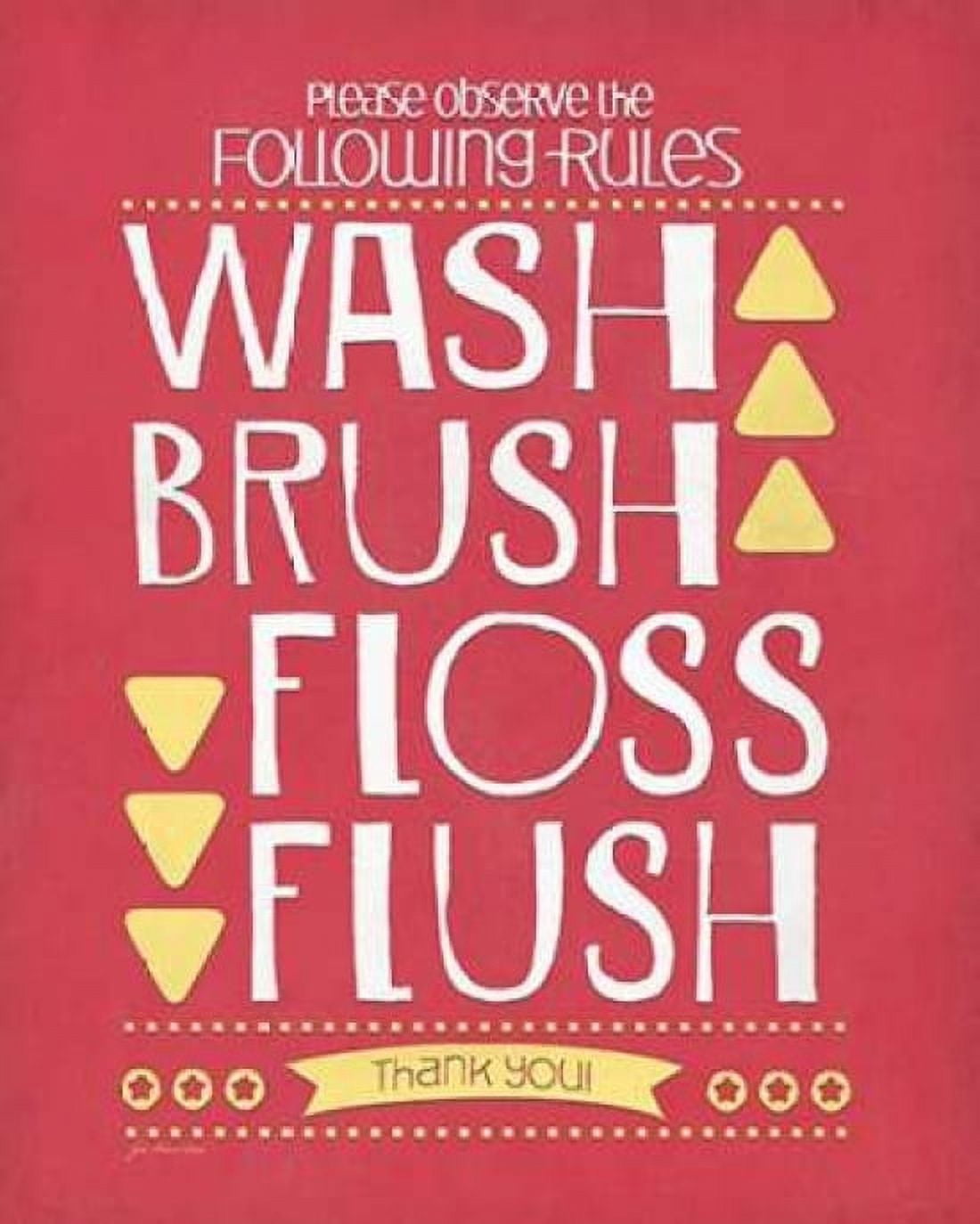 Posterazzi Wash Brush Floss Flush Canvas Art - Jo Moulton (24 x 30)