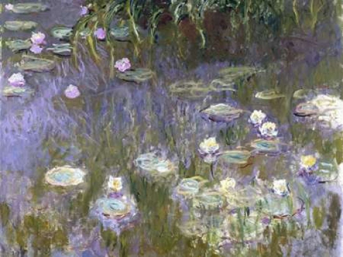 Posterazzi Water Lilies Canvas Art - Claude Monet (22 x 28)