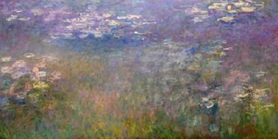 Posterazzi Water Lilies Canvas Art - Claude Monet (24 x 48)