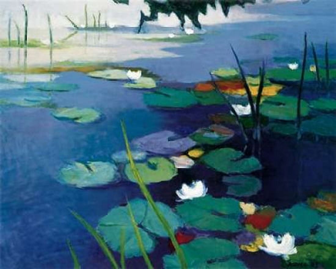 Posterazzi Water Lilies Canvas Art - Tadashi Asoma (24 x 30)