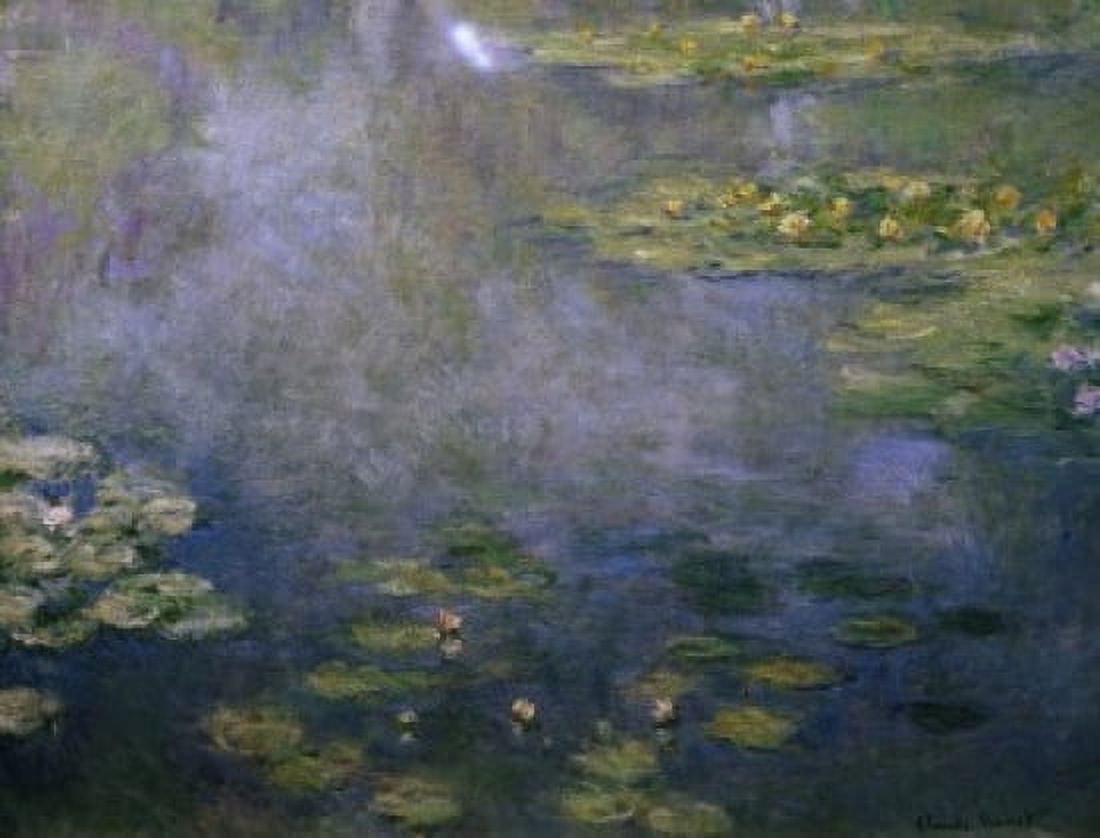 Posterazzi Water Lilies (Nympheas) Claude Monet (1840-1926French) Private Collection Canvas Art - Claude Monet (24 x 36)