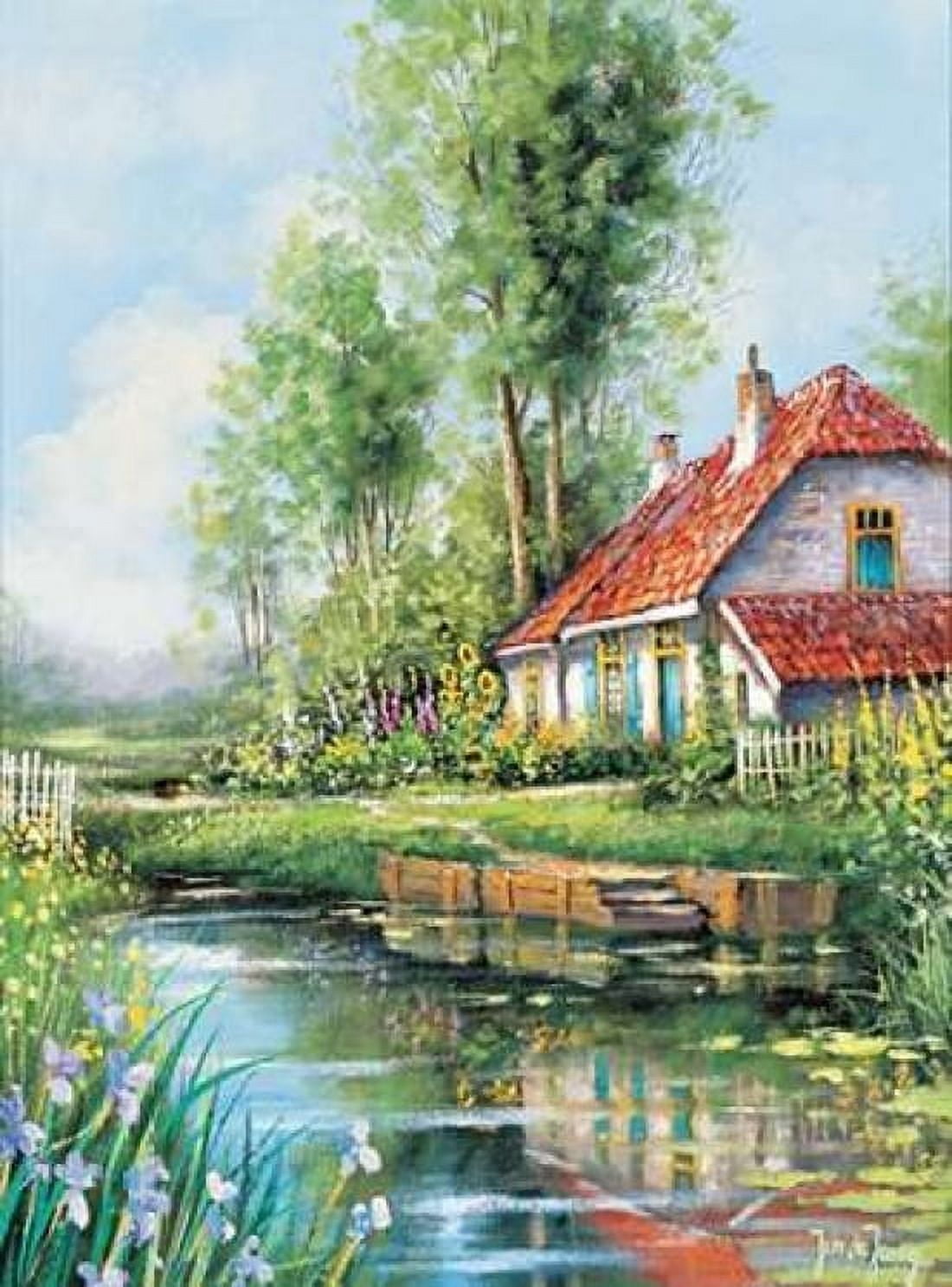 Posterazzi Water reflection Canvas Art - Johan de Jong (18 x 24)