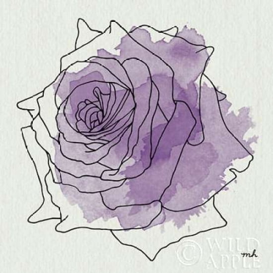 Posterazzi Watercolor Floral IV Canvas Art - Moira Hershey (24 x 24)