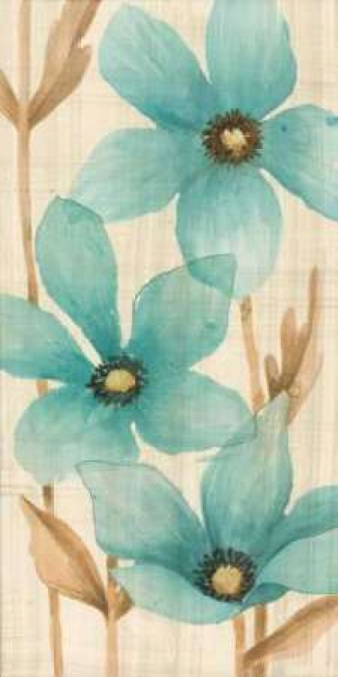 Posterazzi Waterflowers I Canvas Art - MAJA (24 x 48)