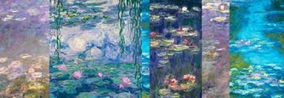 Posterazzi Waterlilies I Canvas Art - Claude Monet (10 x 20)