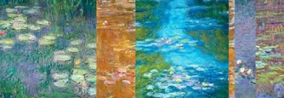 Posterazzi Waterlilies II Canvas Art - Claude Monet (10 x 20)