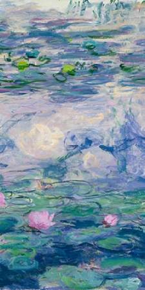 Posterazzi Waterlilies II Canvas Art - Claude Monet (24 x 48)