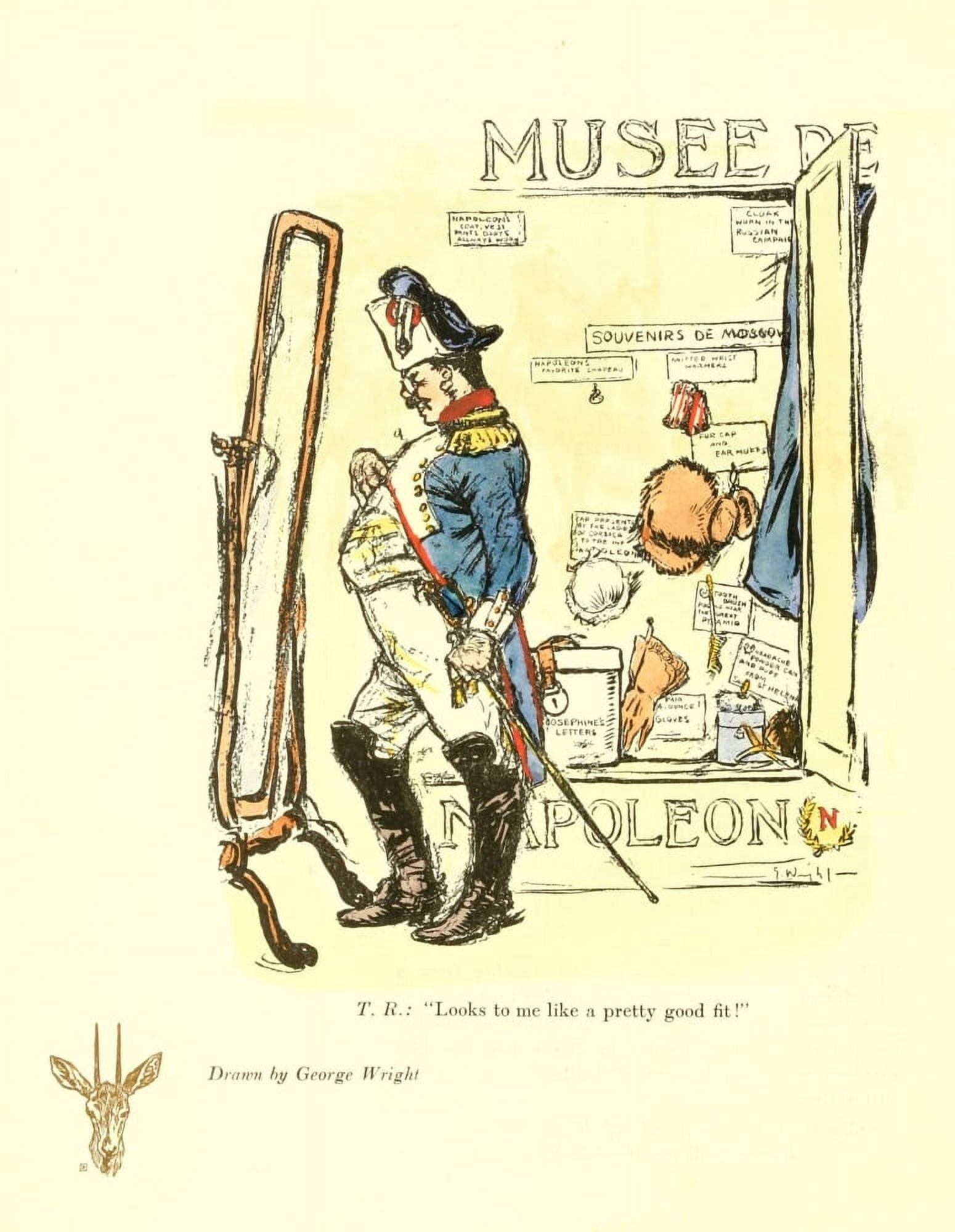 Posterazzi Welcome Home 1910 Napoleon Museum Canvas Art - George Wright (24 x 36)