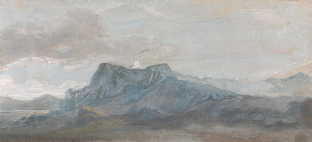Posterazzi Welsh Mountain Study 1800-1809 Canvas Art - Paul Sandby (24 x 36)