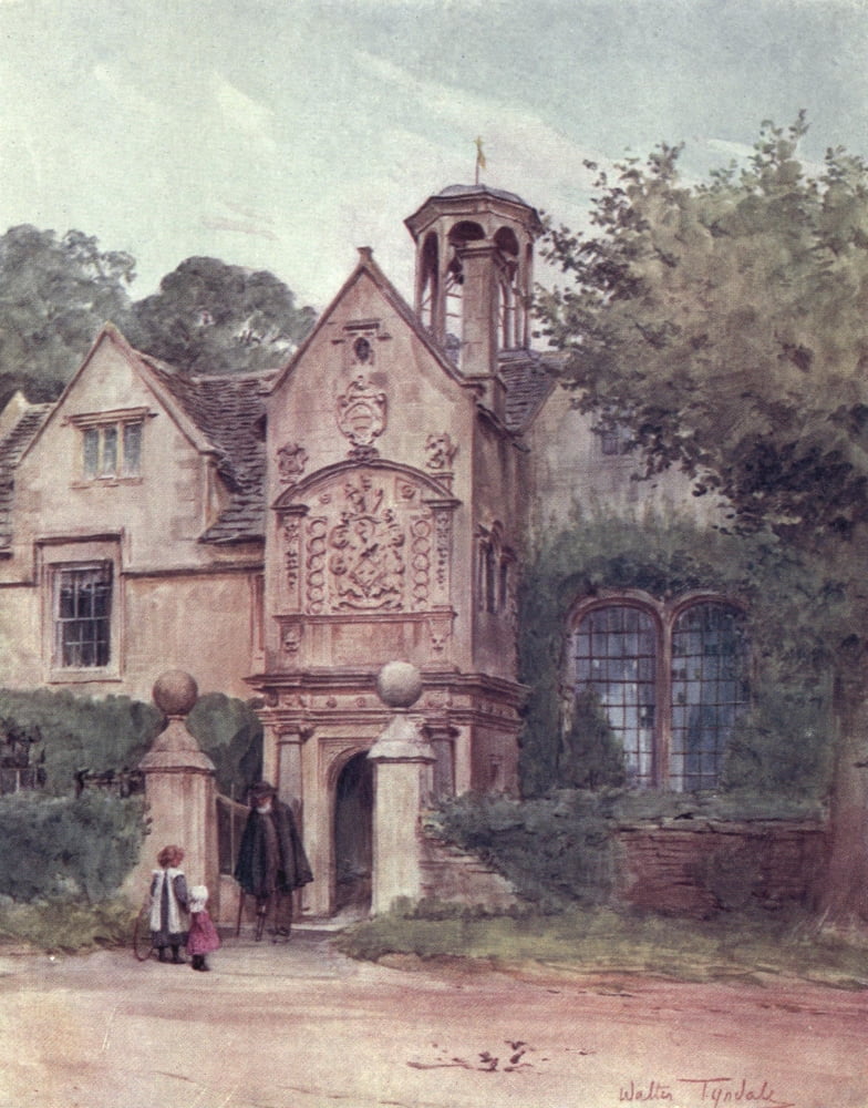 Posterazzi Wessex 1911 Almshouses Corsham Canvas Art - Walter Tyndale (24 x 36)