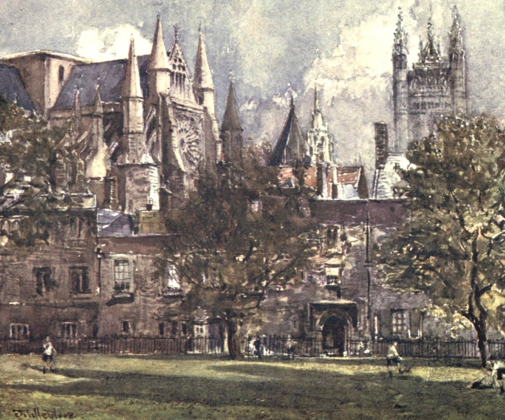 Posterazzi Westminster Abbey 1904 North Transept & Chapterhouse Canvas Art - John Fulleylove (24 x 36)