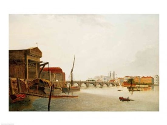 Posterazzi Westminster Bridge Canvas Art - JMW Turner (36 x 24)
