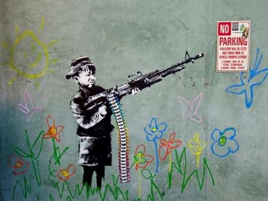 Posterazzi Westwood Los Angeles-graffiti attributed to Banksy Canvas Art - Ted Soqui (22 x 28)