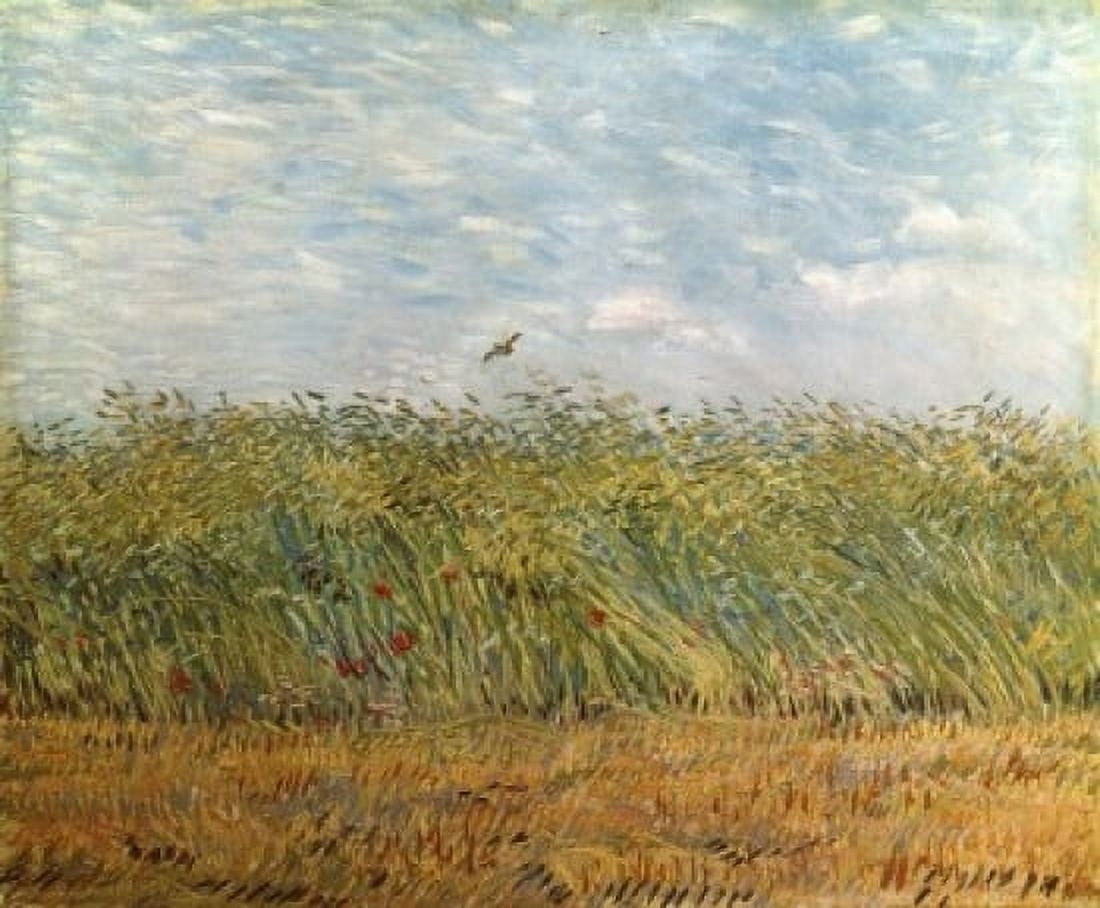 Posterazzi Wheat Field with a Lark  1887 Vincent van Gogh (1853-1890 Dutch)  Van Gogh Museum Amsterdam Canvas Art - Vincent van Gogh (24 x 36)