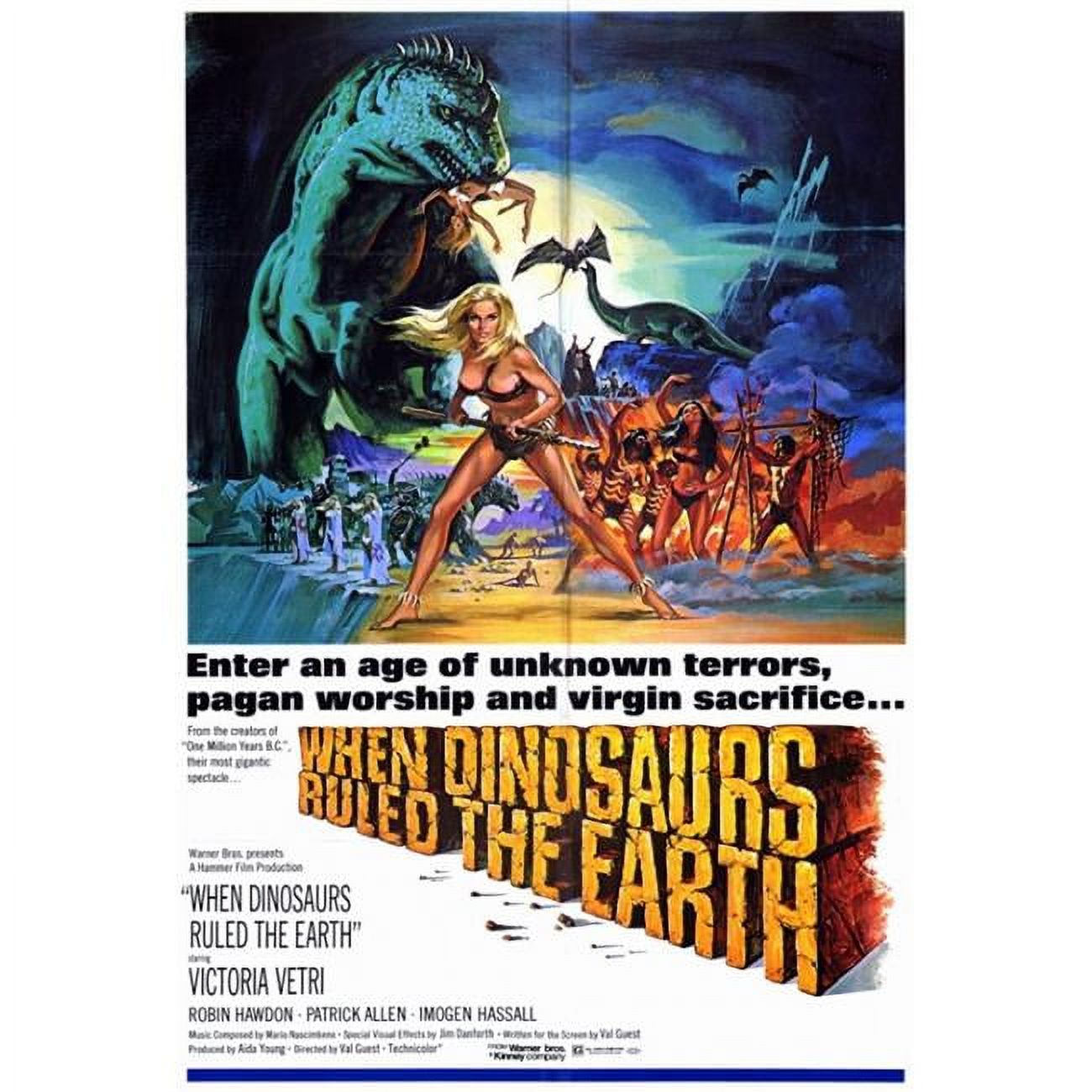 Posterazzi When Dinosaurs Ruled the Earth Movie Poster - 27 x 40 in. - Walmart.com