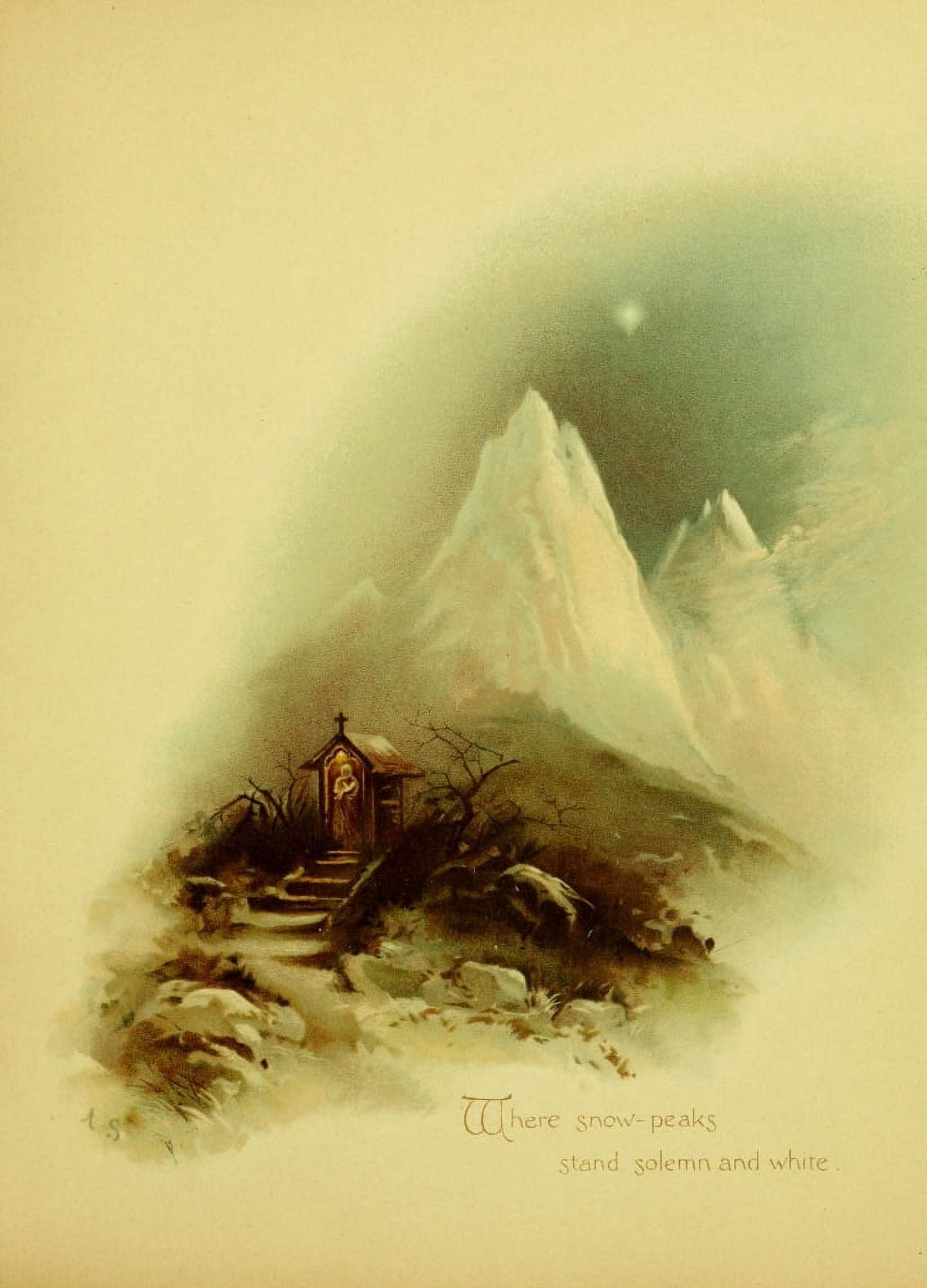 Posterazzi Where snow peaks were solemn & white Canvas Art - Unknown (24 x 36)