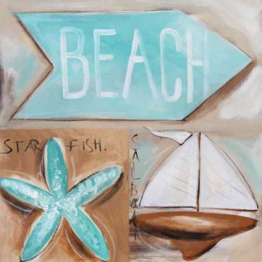 Posterazzi Wheres the Beach Canvas Art - Amanda J Brooks (24 x 24)