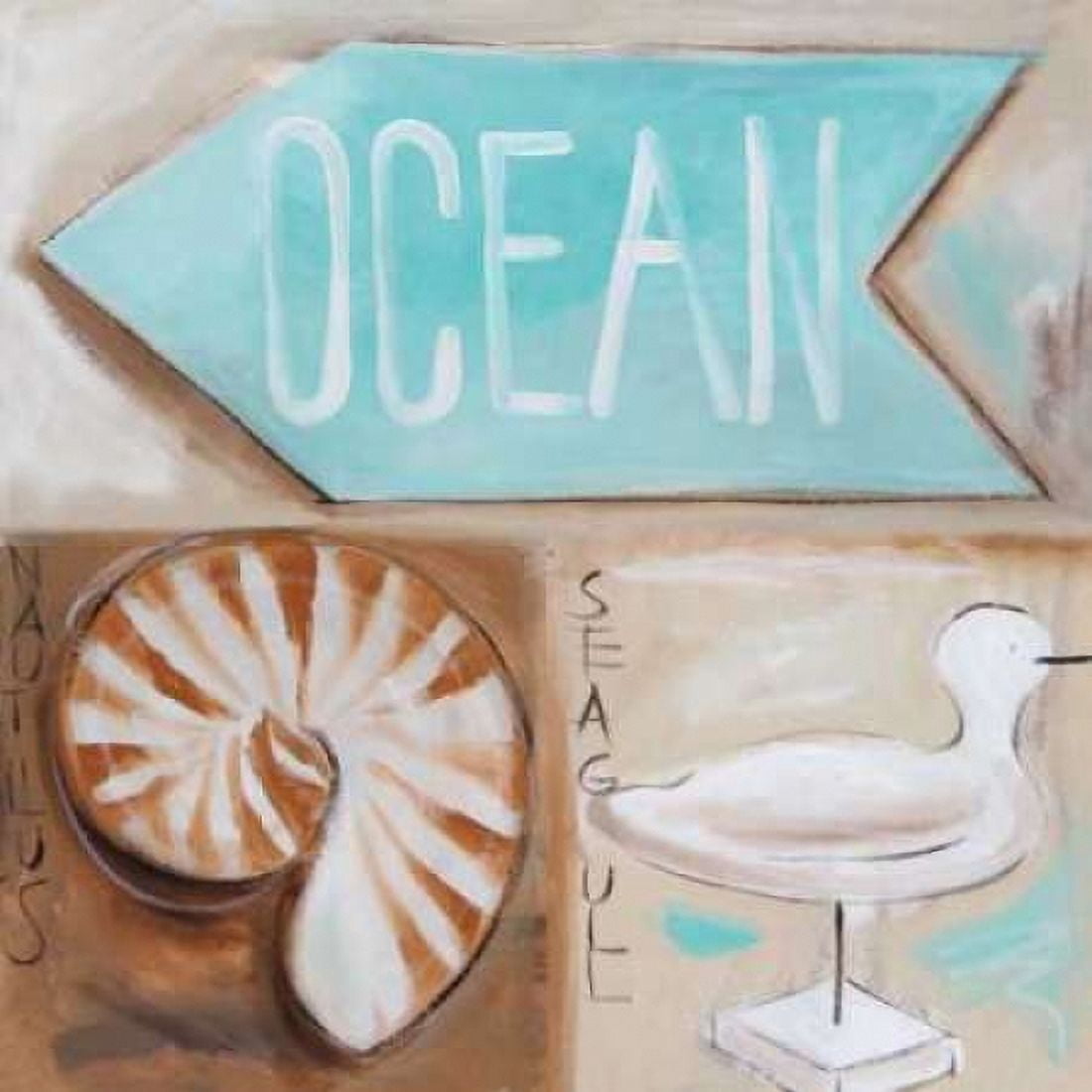 Posterazzi Wheres the Ocean Canvas Art - Amanda J Brooks (24 x 24)