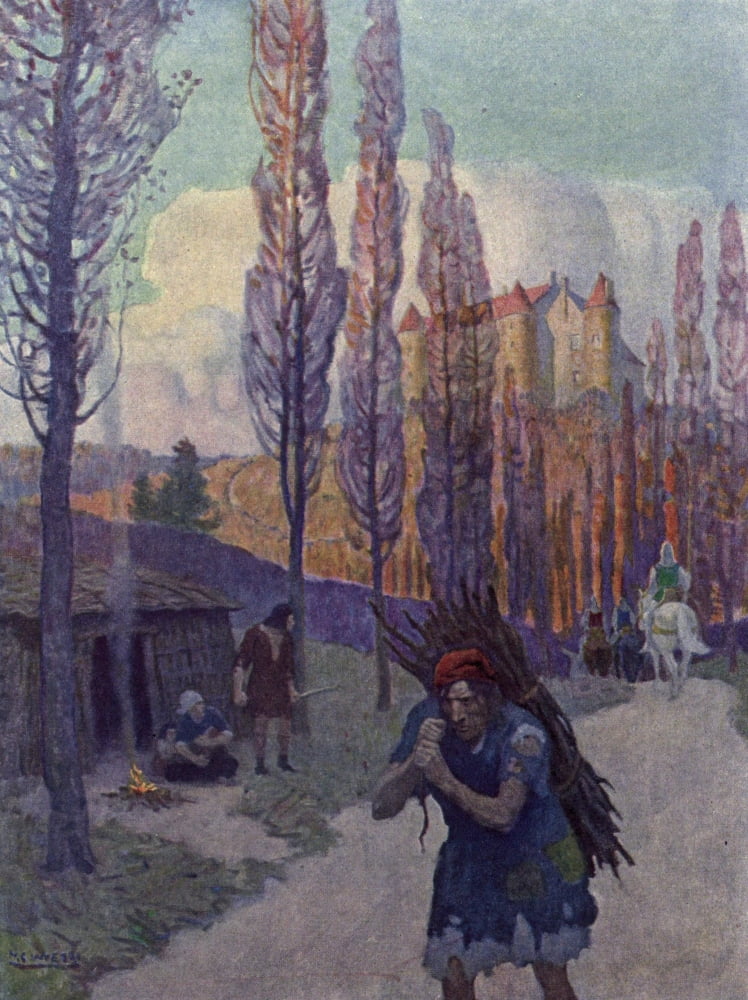 Posterazzi White Company 1922 Brushwood folk Canvas Art - Newell C Wyeth (24 x 36)