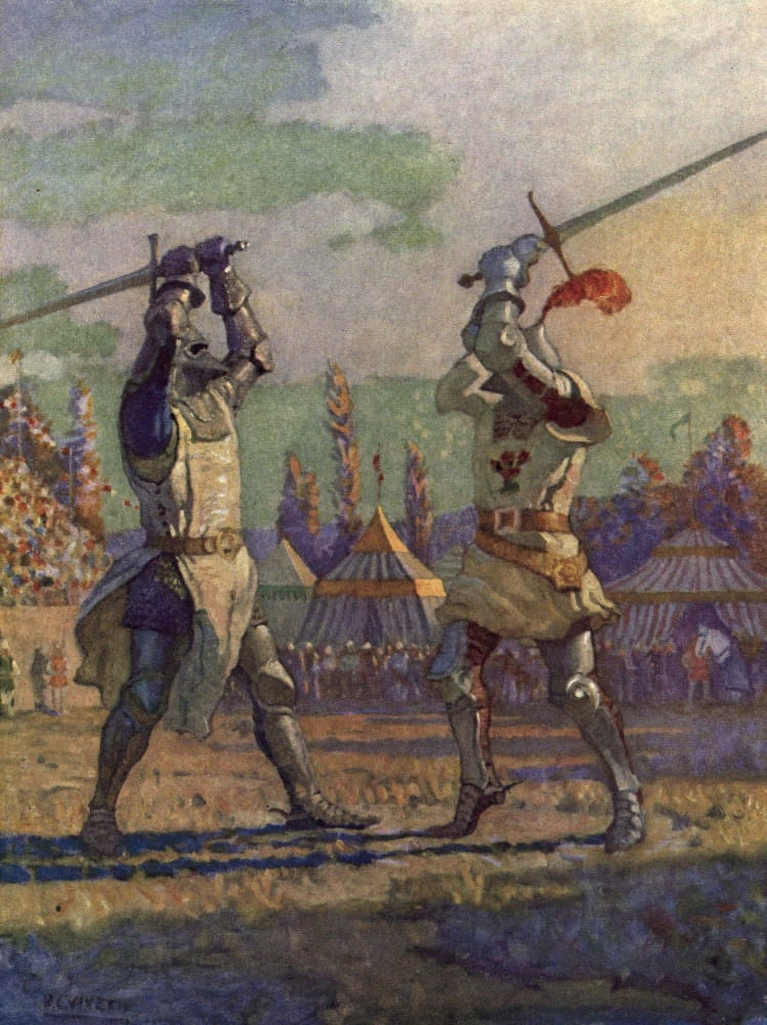 Posterazzi White Company 1922 For Englands honour Canvas Art - Newell C Wyeth (24 x 36)