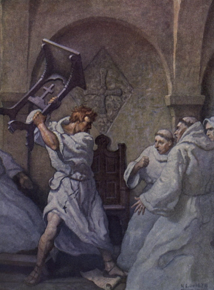 Posterazzi White Company 1922 Renegade Monk Canvas Art - Newell C Wyeth (24 x 36)