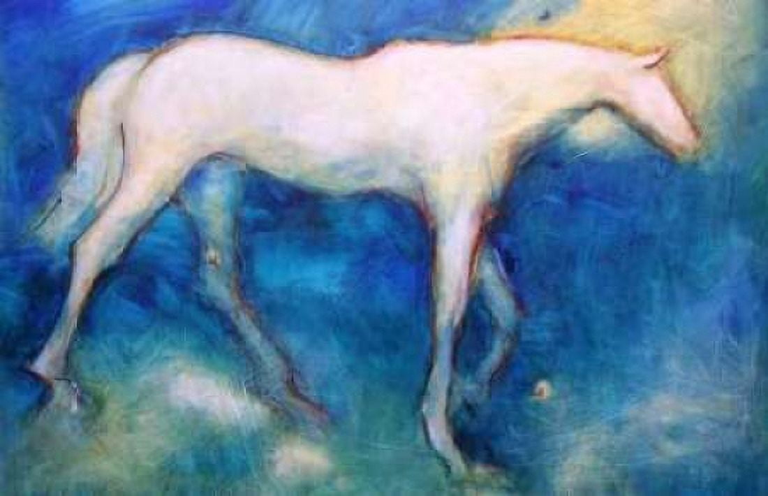 Posterazzi White Horse 3 Canvas Art - Kate Hoffman (24 x 36)