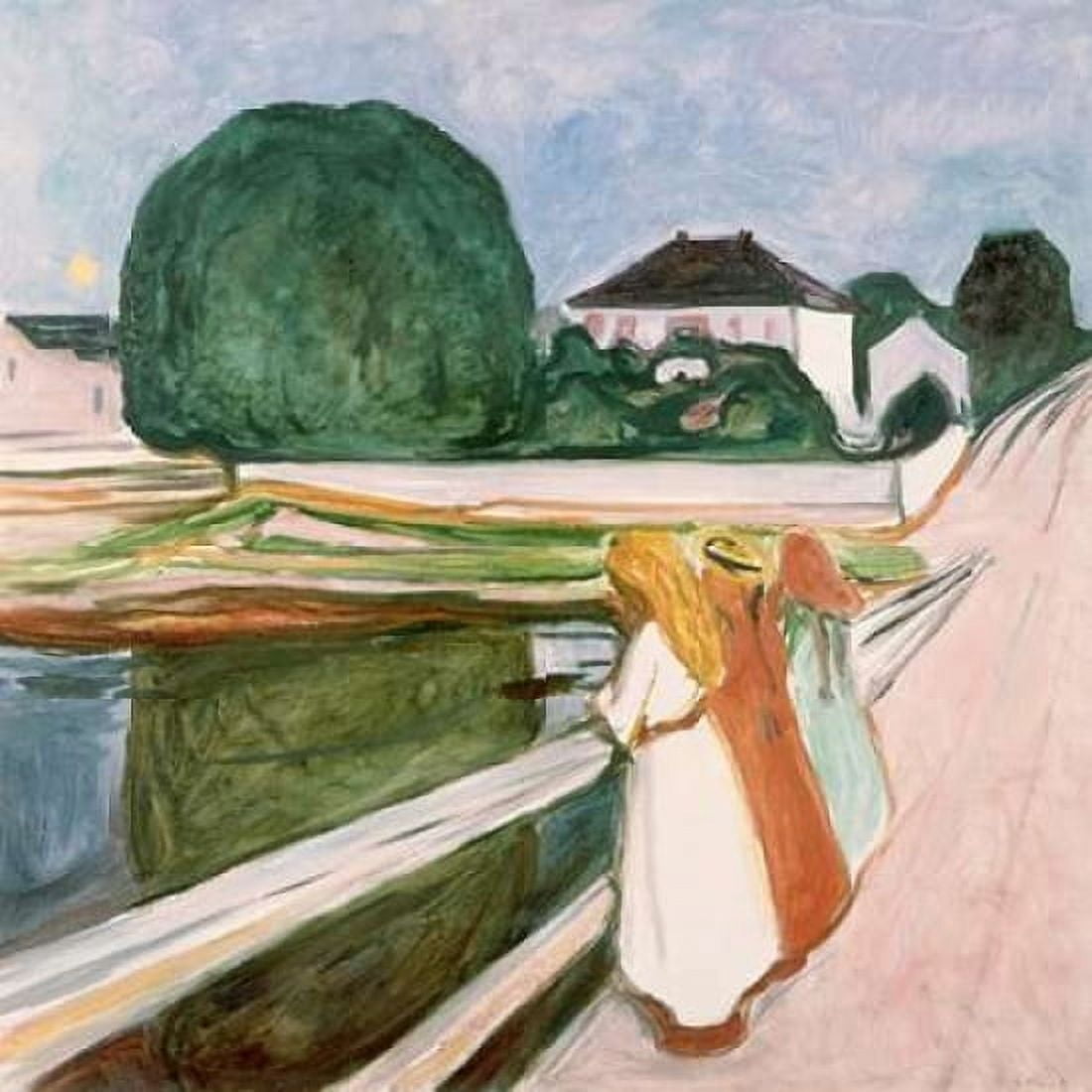 Posterazzi White Night Canvas Art - Edvard Munch (24 x 24)