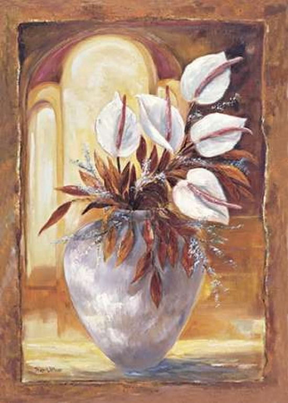 Posterazzi White flowers in vase I Canvas Art - Rian Withaar (20 x 28)