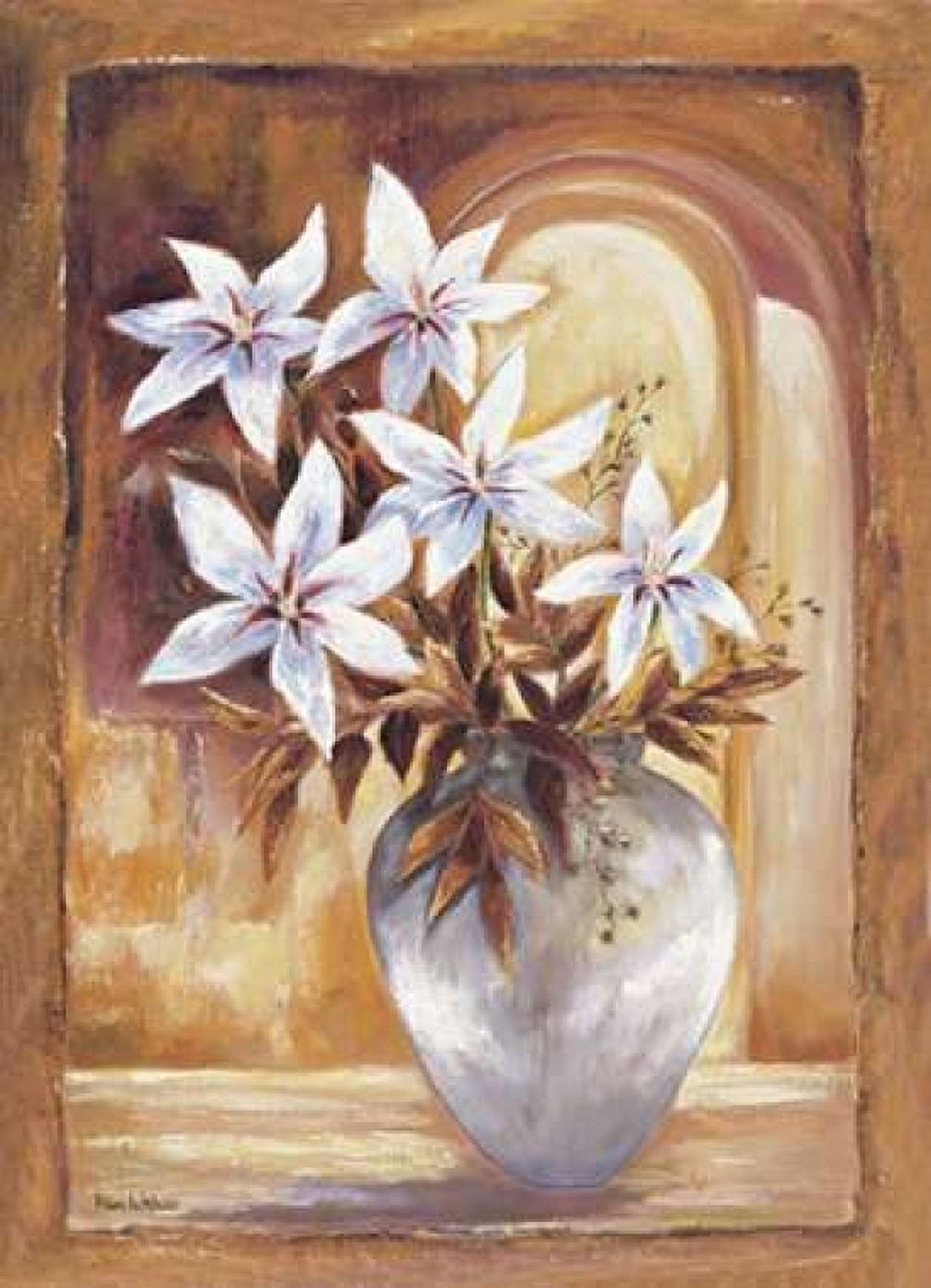 Posterazzi White flowers in vase II Canvas Art - Rian Withaar (18 x 24)