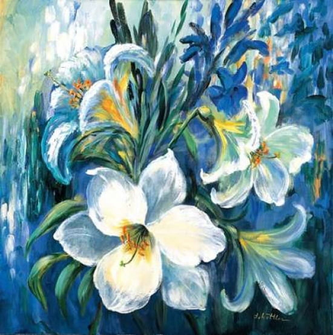 Posterazzi White lilies in Spring Canvas Art - Katharina Schottler (24 x 24)