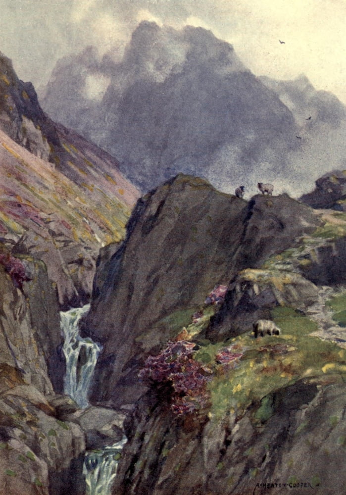 Posterazzi Wild Lakeland 1922 Black Sail Pass Canvas Art - A Cooper (24 x 36)