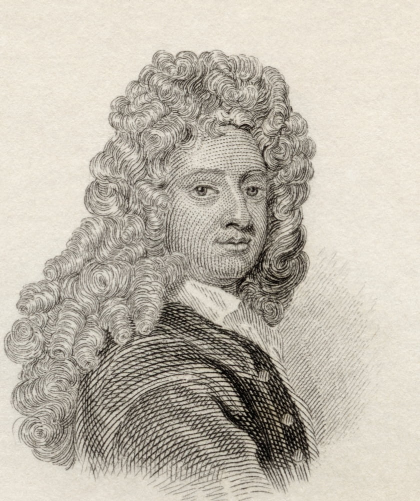 Posterazzi William Congreve 1670 To 1729 English Playwright And Poet From Crabbs Historical Dictionary Published 1825 Canvas Art - Ken Welsh Design Pics (26 x 32)
