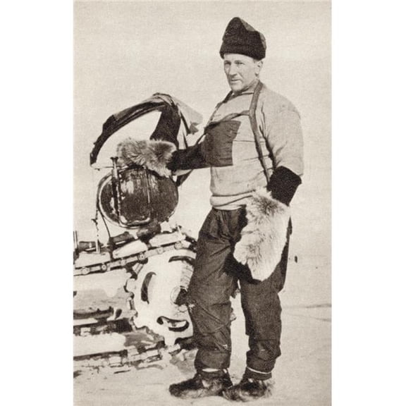 Posterazzi William Lashly, 1867 to 1940 Royal Navy Seaman Who Was A Member of Both of Robert Falcon Scotts Antarctic Expeditions From South with Scott By Rear Admiral E.R.G.R. Evans Poster