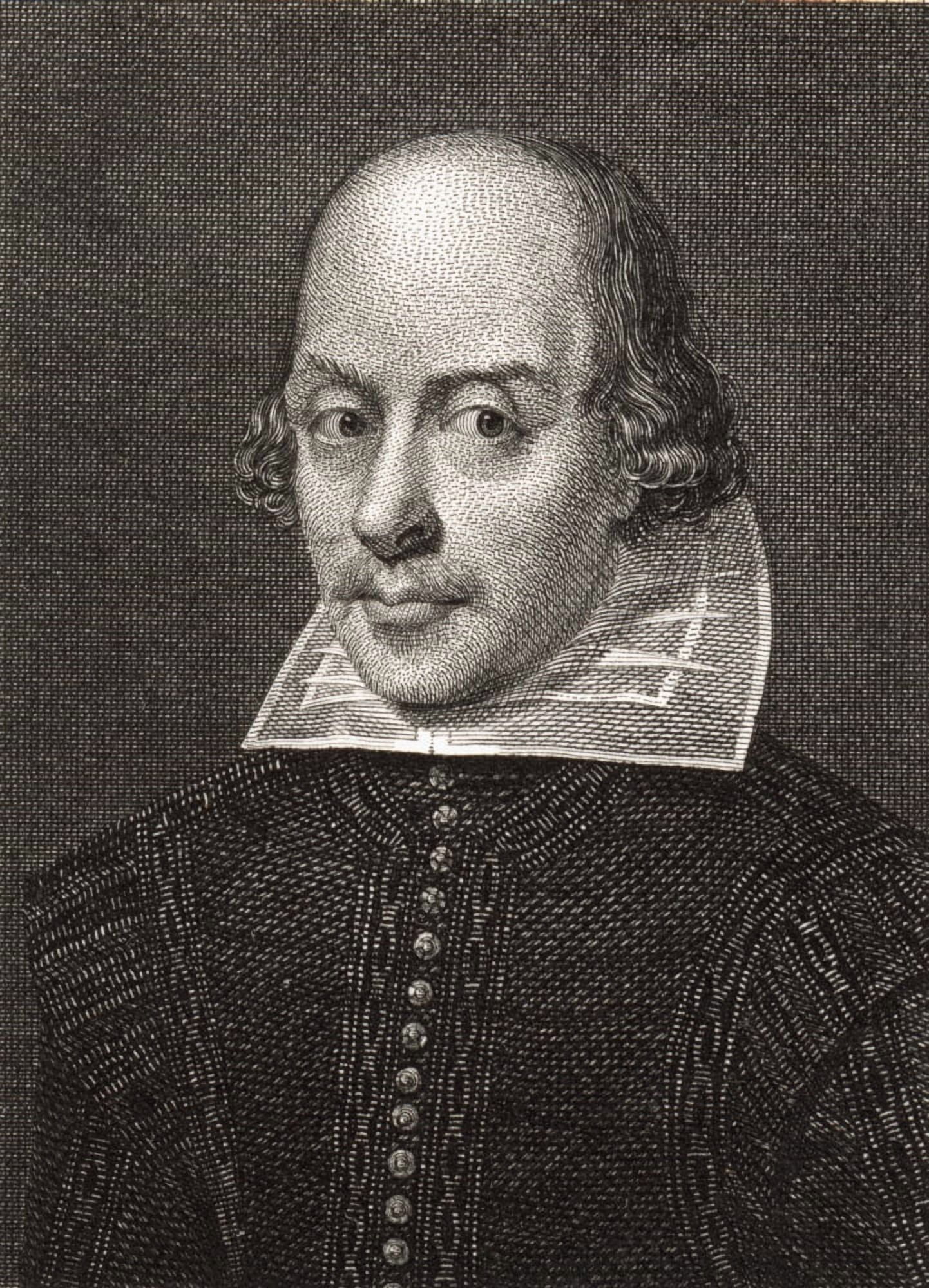 Posterazzi William Shakespeare 1564-1616 English Playwright Engraved By Cosmo Armstrong Painter Unknown Canvas Art - Ken Welsh Design Pics (24 x 34)