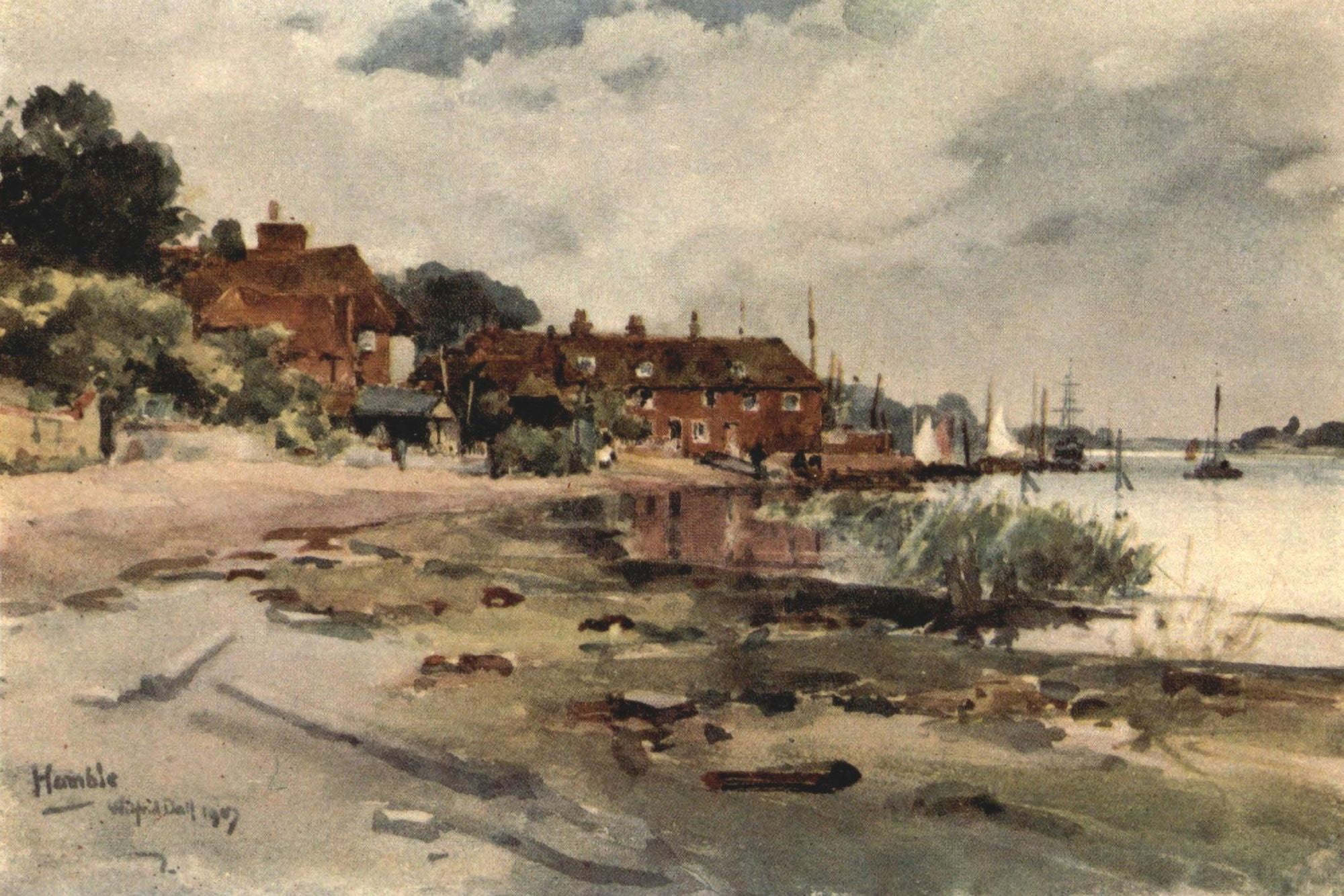 Posterazzi Winchester 1910 Hamble Canvas Art - Wilfrid Ball (24 x 36)