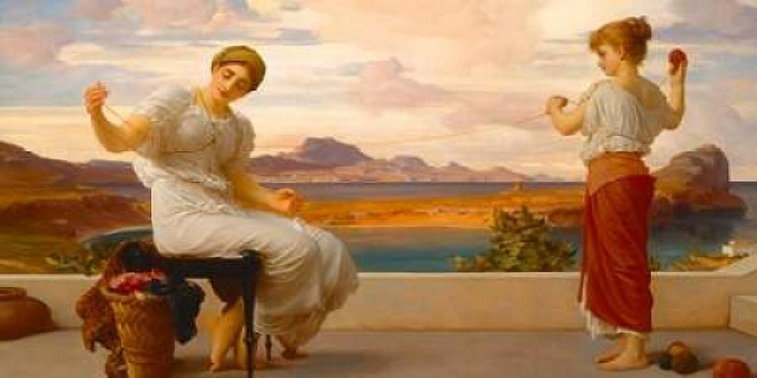 Posterazzi Winding the Skein Canvas Art - Frederic Leighton (10 x 20)