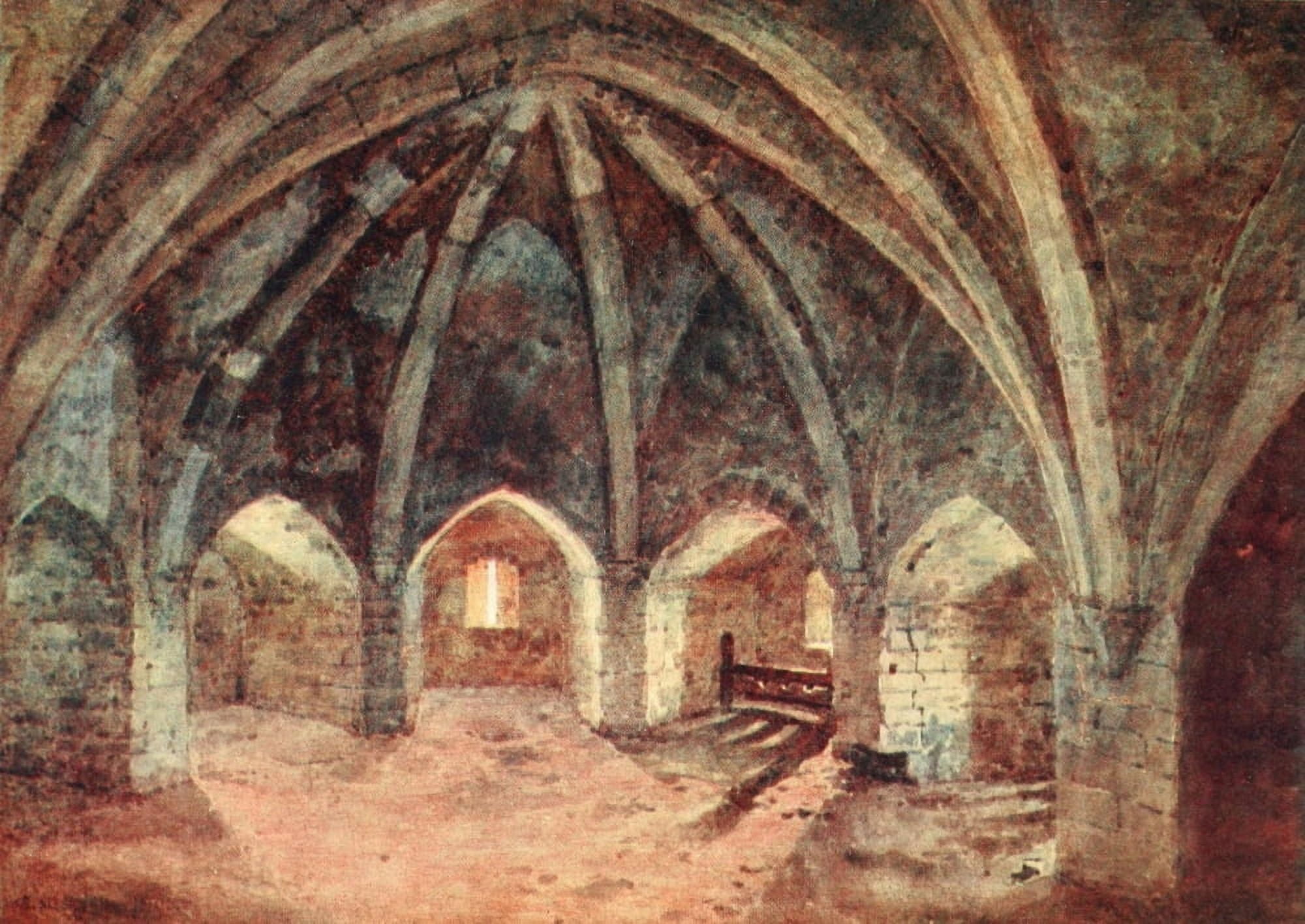 Posterazzi Windsor 1908 Crypt of the Curfew Tower Canvas Art - George Henton (24 x 36)