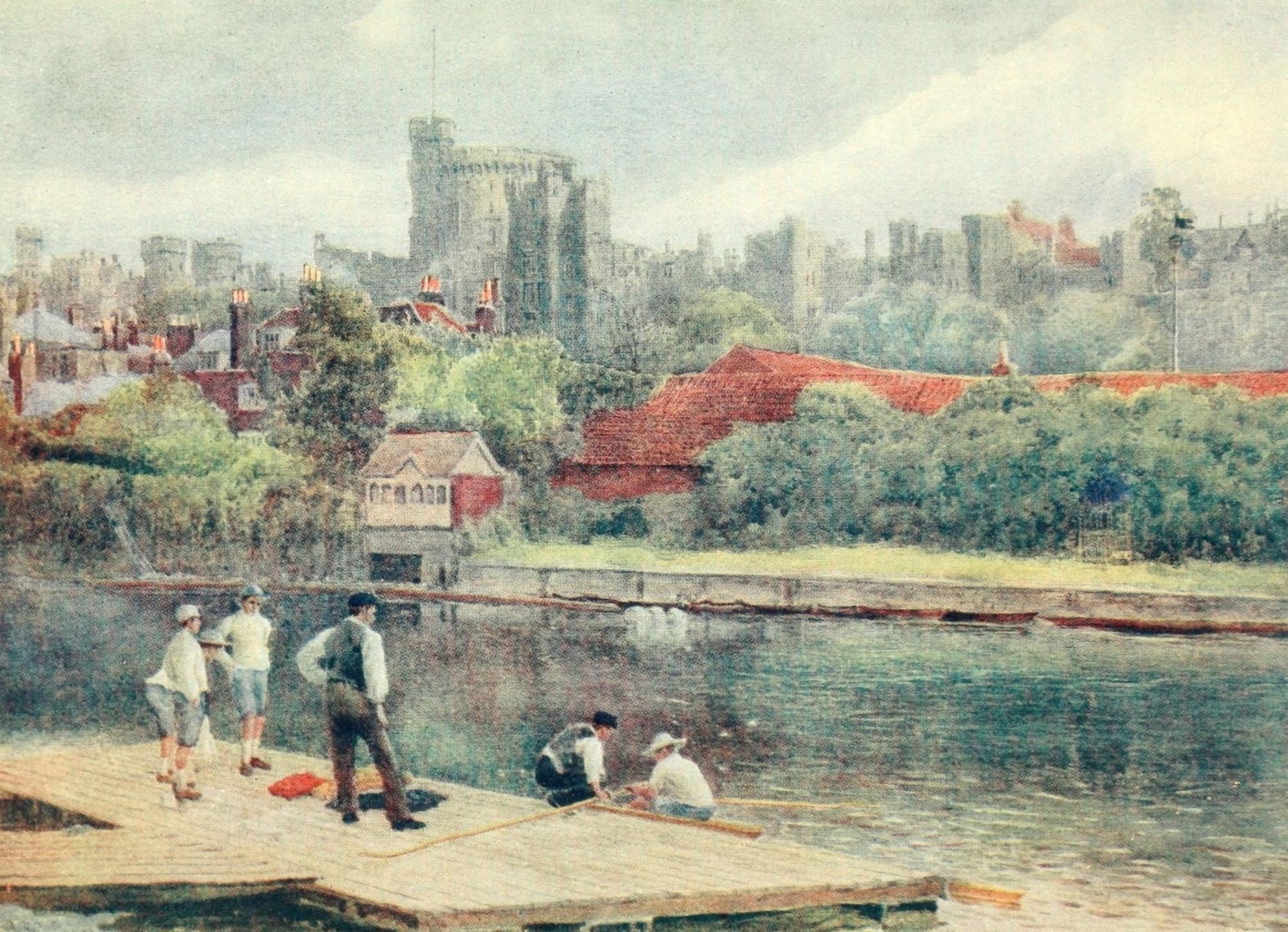 Posterazzi Windsor 1908 From the river 2 Canvas Art - George Henton (24 x 36)