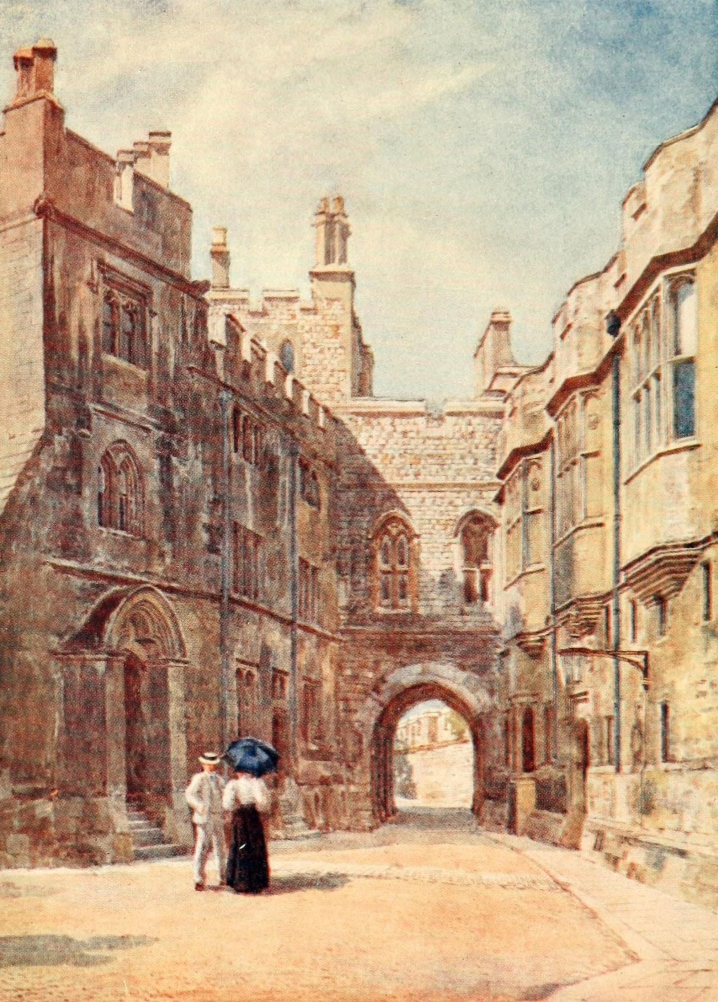 Posterazzi Windsor 1908 Norman Gate Canvas Art - George Henton (24 x 36)