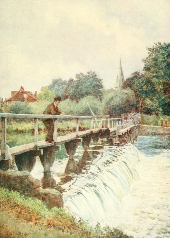 Posterazzi Windsor 1908 Old Weir Canvas Art - George Henton (24 x 36)
