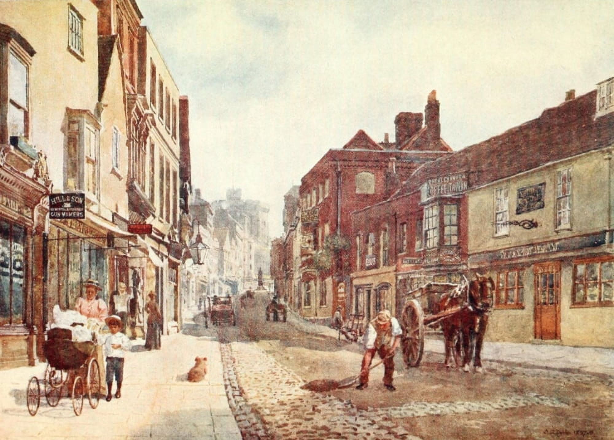 Posterazzi Windsor 1908 Peascod St Canvas Art - George Henton (24 x 36)