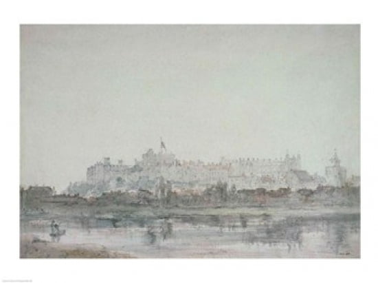 Posterazzi Windsor Castle from the River 19th century Canvas Art - John Constable (36 x 24)