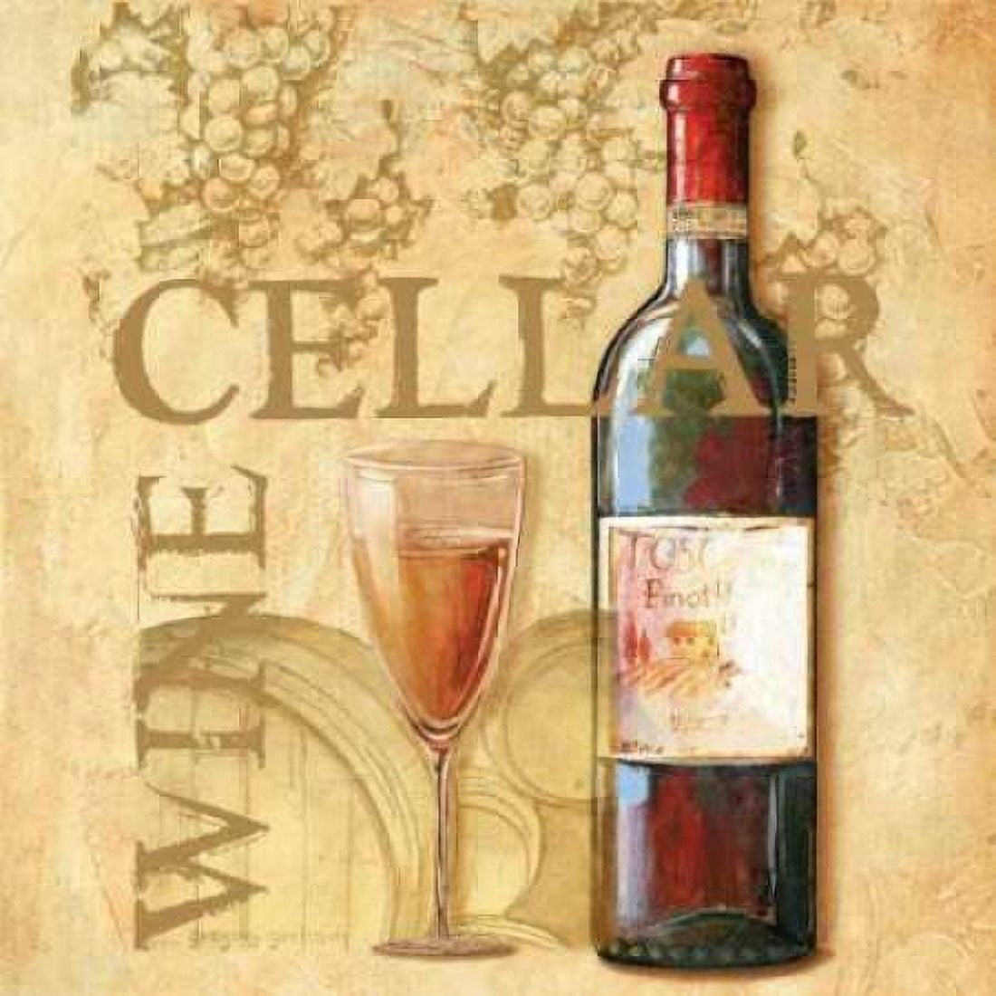 Posterazzi Wine Cellar Sqaure Canvas Art - Gregory Gorham (24 x 24)