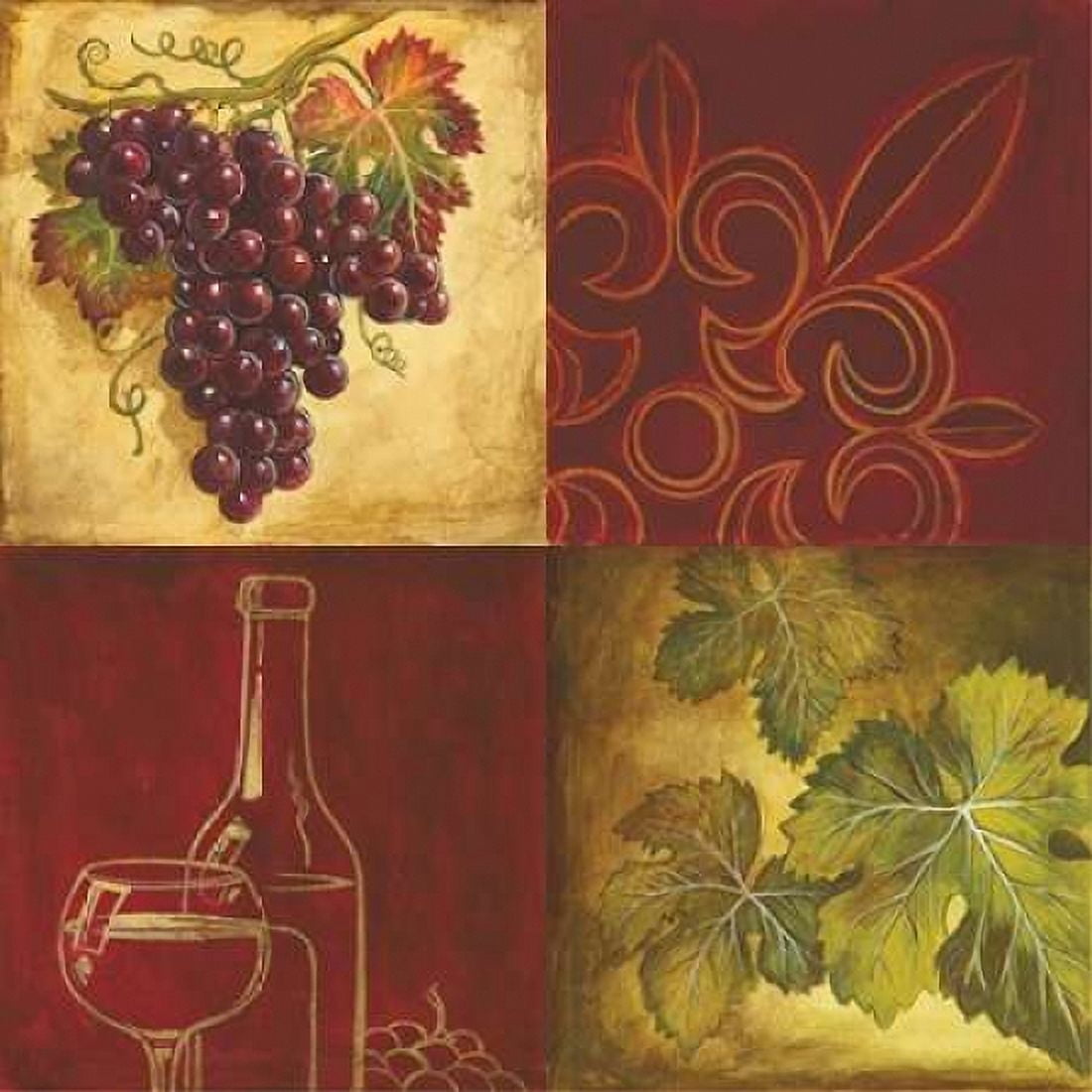 Posterazzi Wine Collage II Canvas Art - Gregory Gorham (24 x 24)