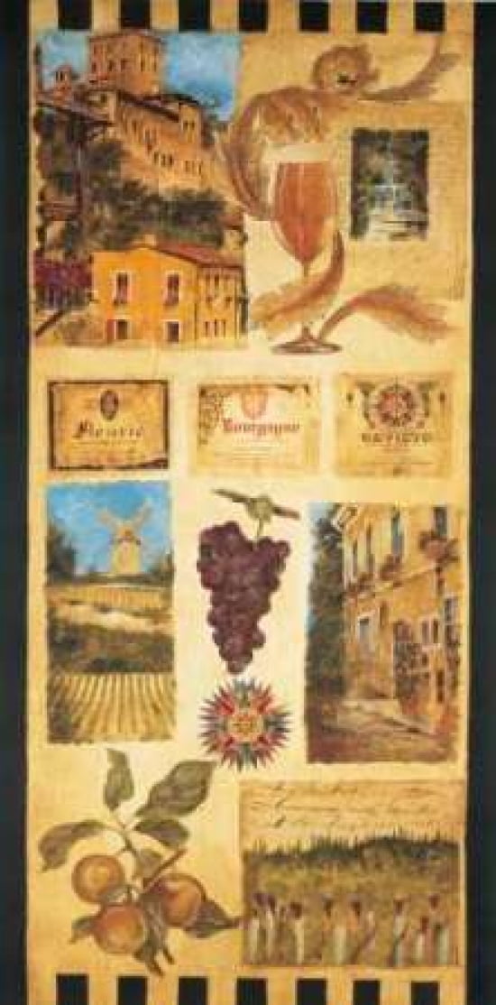 Posterazzi Wine Country II Canvas Art - Liz Jardine (24 x 48)