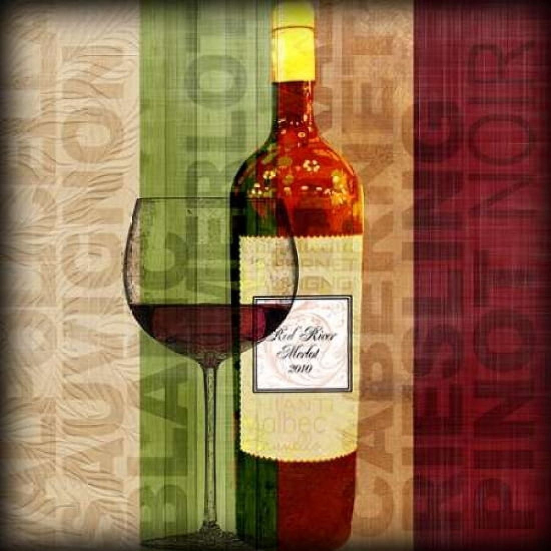 Posterazzi Wine Patter Canvas Art - Lisa Wolk (24 x 24)