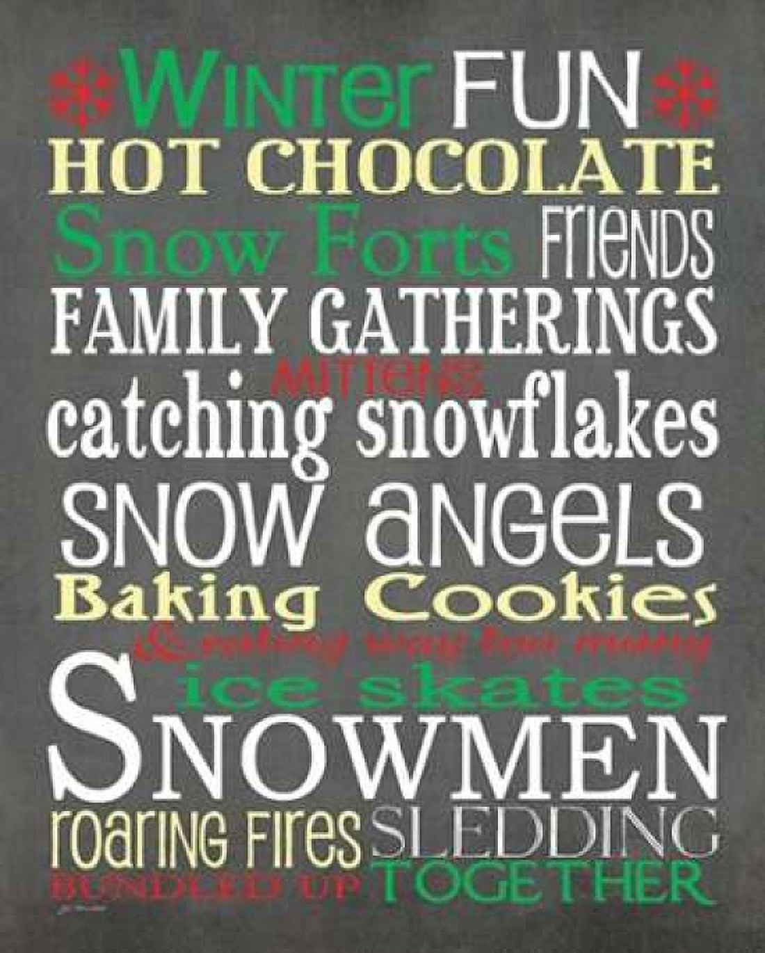 Posterazzi Winter Fun Canvas Art - Jo Moulton (24 x 30)